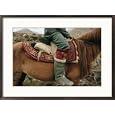 A Kirghiz nomad on horseback Subject Framed Art Poster Print by Dugald Bremner, 29x21