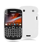White Silicone Rubber Gel Soft Skin Case Cover for Blackberry Bold Touch 99 ....