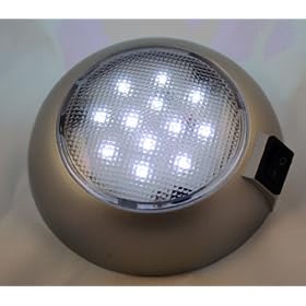 Battery Powered LED Dome Lamp - Magnetic or Fixed Mount - High Power White LED Downlight for Home, Auto, Truck, RV, Boat and Aircraft