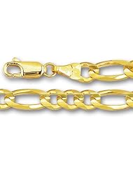 10K Yellow Gold Royal Figaro Chain - Width 6.0mm