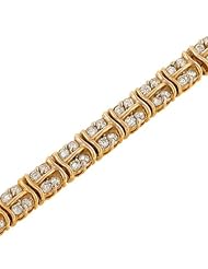Round prong Set Diamond Tennis Bracelet Diamond 4.00ct