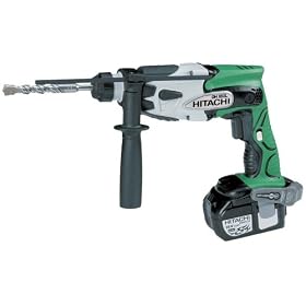 Hitachi DH18DL/JL Cordless Hammer Drill (18 V, 2 x Li-Ion Batteries, SDS-Plus)
