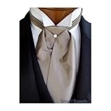 Ascot Tuxedo Tuxedo Tie - Solid Fusion "Very Chic"! Color Champagne