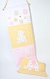 Painted Canvas Child Growth Chart for Nursery - Great Baby Shower Gift or New Baby Gift - 69 Inches Long X 13 Inches Wide