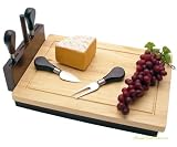 Hideaway Cheese Cutting Board & Knives Set