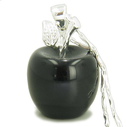 Best Apple Pendant in Black Onyx Gemstone Silver 18″ Necklace Guides