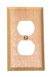 Wood: American Tack Duplex Wall Plate, Butcher Block #151DBB