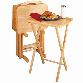 Kitchen: Rectangle 5 pc. TV Table   Beechwood