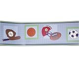 Bedtime Originals Super Sports Wallpaper Border - Blue - cod. B000RWP790