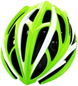 Unisex Bike Helmet Mountain Bike Helmet Cycling Helmet (Green + White)