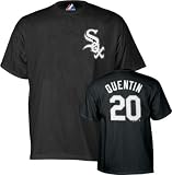 Carlos Quentin Black Majestic Player Name and Number Chicago White Sox Youth T-Shirt