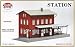 Model Power HO Scale Building Kit - 2-Story Railroad Station