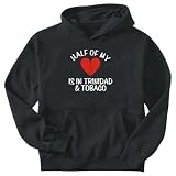 Sweatshirt Black  Half Of My Trinidad & Tobago  Country