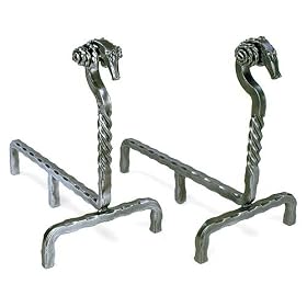 Ram's Head Andirons by Minuteman