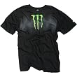 One Industries Monster Charlie Men's Short-Sleeve Casual Wear Shirt w/ Free B&F Heart Sticker Bundle - Black