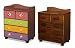 Room Magic Chocolate 5 Drawer Chest, Tropical Seas