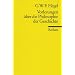 Universal-Bibliothek, Nr. 4881: Vorlesungen �ber die Philosophie der Geschichte