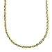 14k Yellow Gold 3.0mm Solid Diamond Cut Rope Chain Necklace, 20