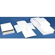 6 White Leather Necklace Jewelry Travel Folder Display Cases