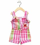 Sesame Street Elmo Plaid Romper - Toddler