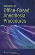 Manual of Office-Based Anesthesia Procedures