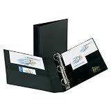 Avery 79983 Heavy-Duty Vinyl EZD Ring Reference Binder, 3 Capacity, Black