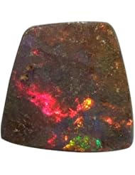O&G Australia Natural Queensland Solid Boulder Opal Gemstone (1.30cttw)