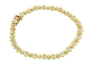Damen-Armband 9 Karat (375) Gelbgold Diamant 180 mm 1.28.849G