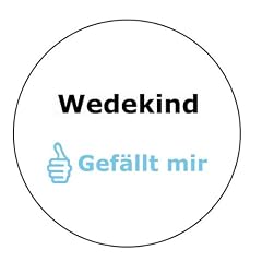 Wedekind gef�llt mir Aufkleber - 10 cm Durchmesser
