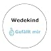 Produkt-Bild: Wedekind gef&auml;llt mir Aufkleber - 10 cm Durchmesser