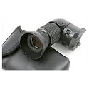 Professional 1X-2X Right Angle Viewfinder Adapter for Canon EOS, Nikon, Sony, Pentax, & Olympus SLR Digital Cameras with Case