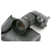 Professional 1X-2X Right Angle Viewfinder Adapter for Canon EOS, Nikon, Sony, Pentax, & Olympus SLR Digital Cameras with Case