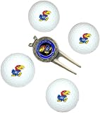 NCAA Kansas 4-Pack Team Golf Ball Gift Set