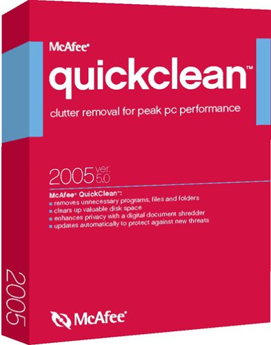Software: McAfee QuickClean 2005 5.0