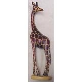 18 Hand Carved Wood Wooden Giraffe Sculpture - Made in Kenya