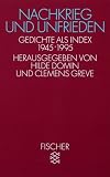 Nachkrieg und Unfrieden: Gedichte als Index 1945-1995