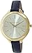 Michael Kors Mid-Size Runway Gold-Tone Dial Blue Leather Ladies Watch MK2285