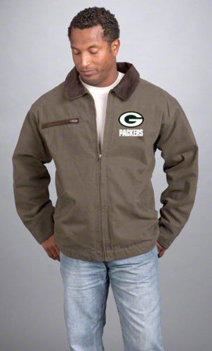 Green Bay Packers Jacket: Olive Reebok Tradesman Jacket