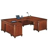 West Indies Cherry Executive Left U Shaped Desk