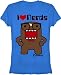 Domo I Love Heart Nerds Blue Junior's T-shirt