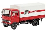 Dickie-Schuco 450353100 - Schuco - MB LP 608 DB 1:43 Pritsche-Plane rot, Klarsichtvitrine mit Sammlerumkarton --> Auslieferung an den FH ab Februar 2011!