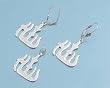 Sterling Silver Pendant and Earrings Set
