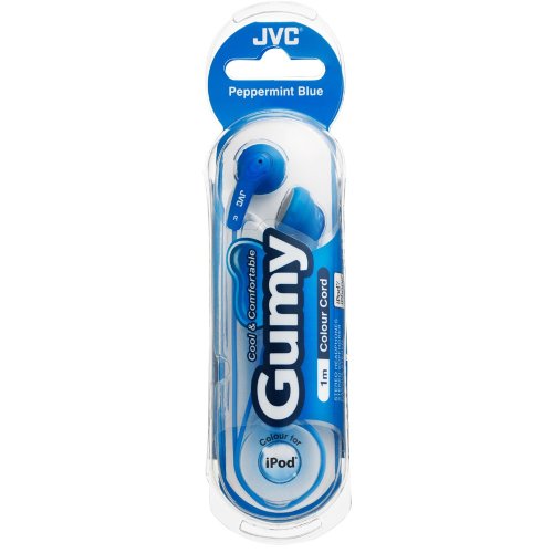 JVC HA-F140AN Gumy Earphones (Peppermint Blue)