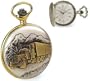 Pocket Watch - Jacques du Manoir Brass Case Semi-Truck Watch