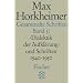 Gesammelte Schriften, 19 Bde., Bd.5, Dialektik der Aufkl�rung und Schriften 1940-1950