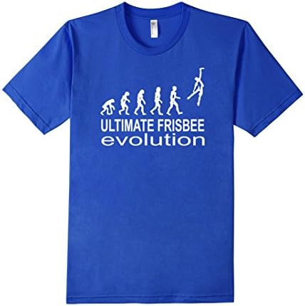 Men's Ultimate Frisbee Evolution Shirt Medium Royal Blue