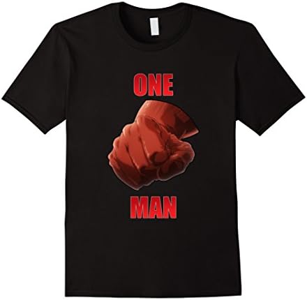 Men's Haven4Anime: Awesome Punch Man One Saitama T-Shirt XL Black