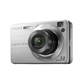 Sony Cyber-shot DSC-W110 - Appareil photo num�rique - compact - 7.2 Mpix - zoom optique : 4 x - Ecran LCD de 2.5'' - sortie HD - silver