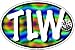 True Love Waits Tye Dye Oval Magnet
