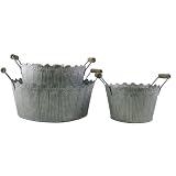 Buy Napco Metal Dish Garden Planters, Set of 3 by Napco